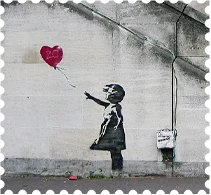 The little girl with the balloon
